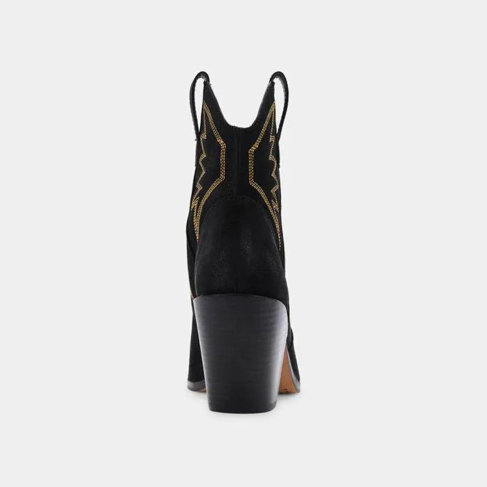 Boots and Booties Shop Dolce Vita Ginni Booties Black Nubuck Black Nubuck