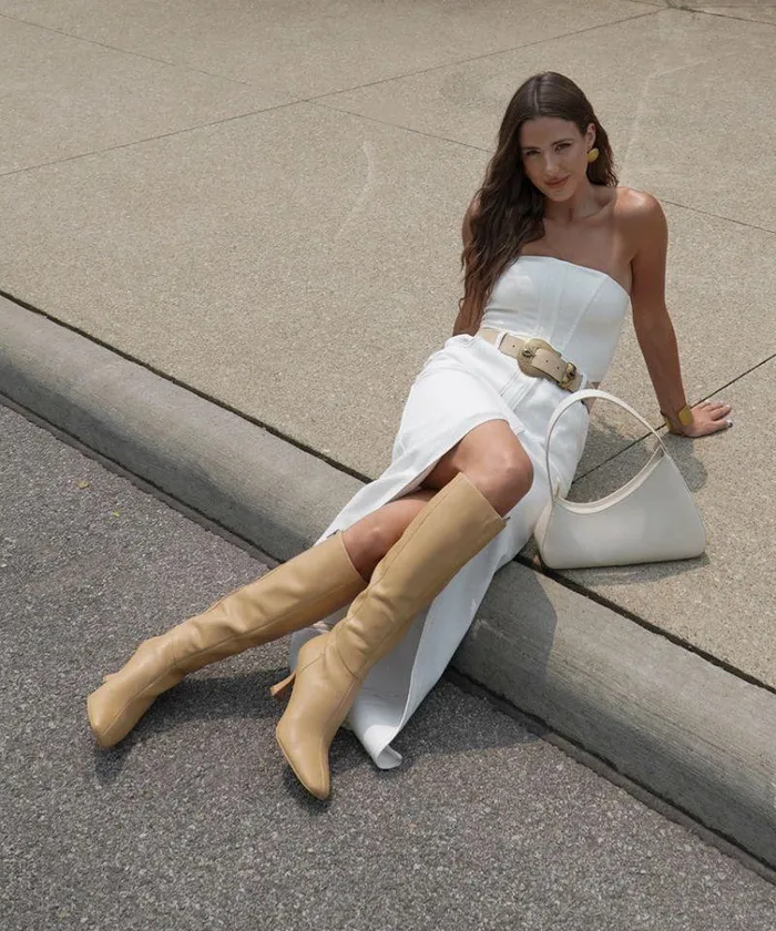 Boots and Booties Shop Dolce Vita Gyra Boots Tan Leather Tan Leather