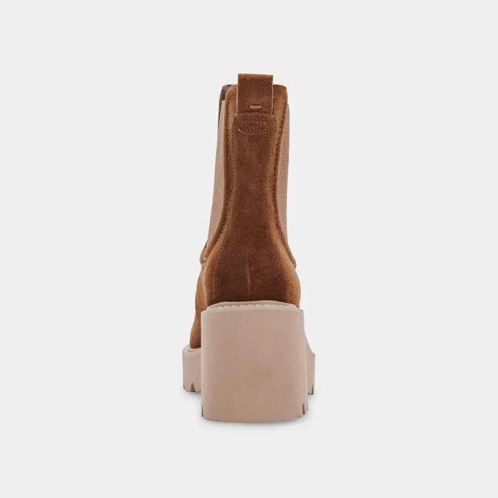 Boots and Booties Shop Dolce Vita Hawk H20 Wide Booties Dk Brown Suede Dk Brown Suede H2o