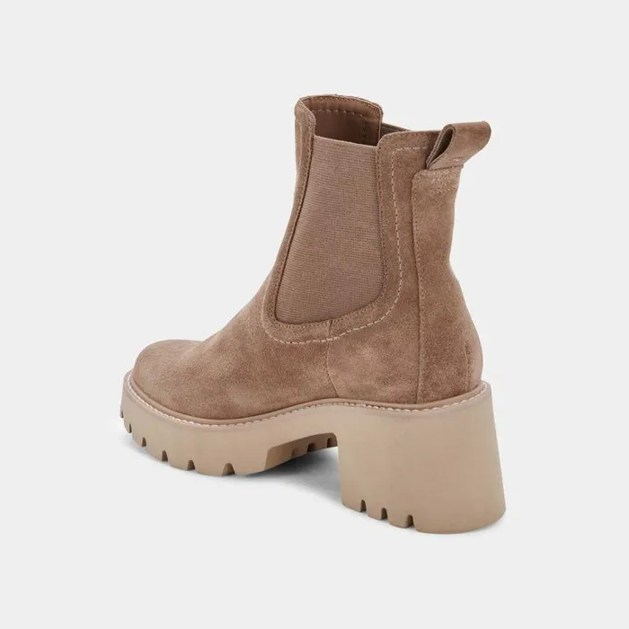 Boots and Booties Shop Dolce Vita Hawk H20 Wide Booties Mushroom Suede Mushroom Suede H2o