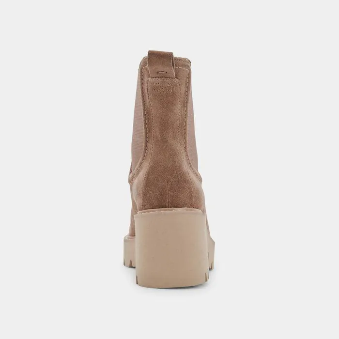 Boots and Booties Shop Dolce Vita Hawk H20 Wide Booties Mushroom Suede Mushroom Suede H2o
