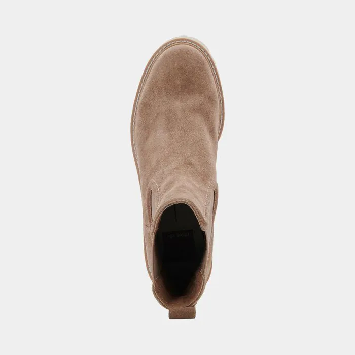 Boots and Booties Shop Dolce Vita Hawk H20 Wide Booties Mushroom Suede Mushroom Suede H2o