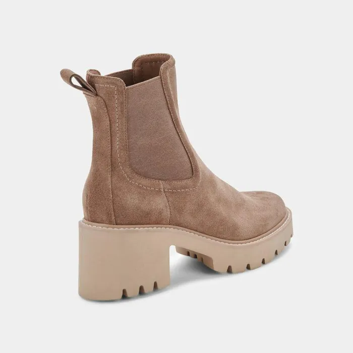 Boots and Booties Shop Dolce Vita Hawk H20 Wide Booties Mushroom Suede Mushroom Suede H2o
