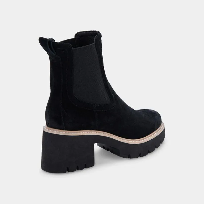 Boots and Booties Shop Dolce Vita Hawk H20 Wide Booties Onyx Suede Onyx Suede H2o