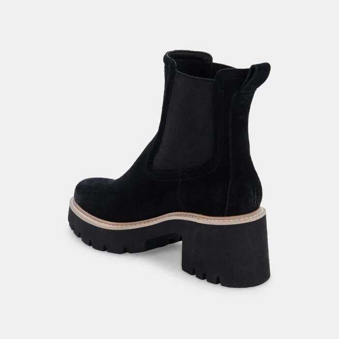 Boots and Booties Shop Dolce Vita Hawk H20 Wide Booties Onyx Suede Onyx Suede H2o