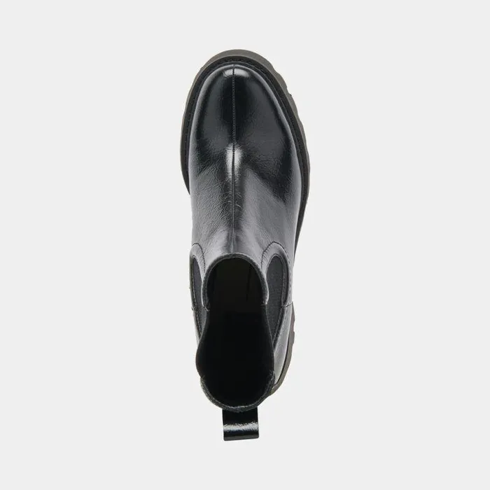 Boots and Booties Shop Dolce Vita Hawk H2o Booties Midnight Crinkle Patent Midnight Crinkle Patent