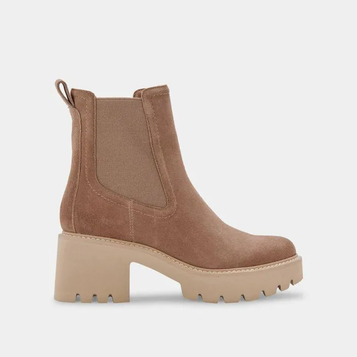 Boots and Booties Shop Dolce Vita Hawk H2o Booties Mushroom Suede Mushroom Suede H2o