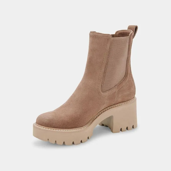 Boots and Booties Shop Dolce Vita Hawk H2o Booties Mushroom Suede Mushroom Suede H2o