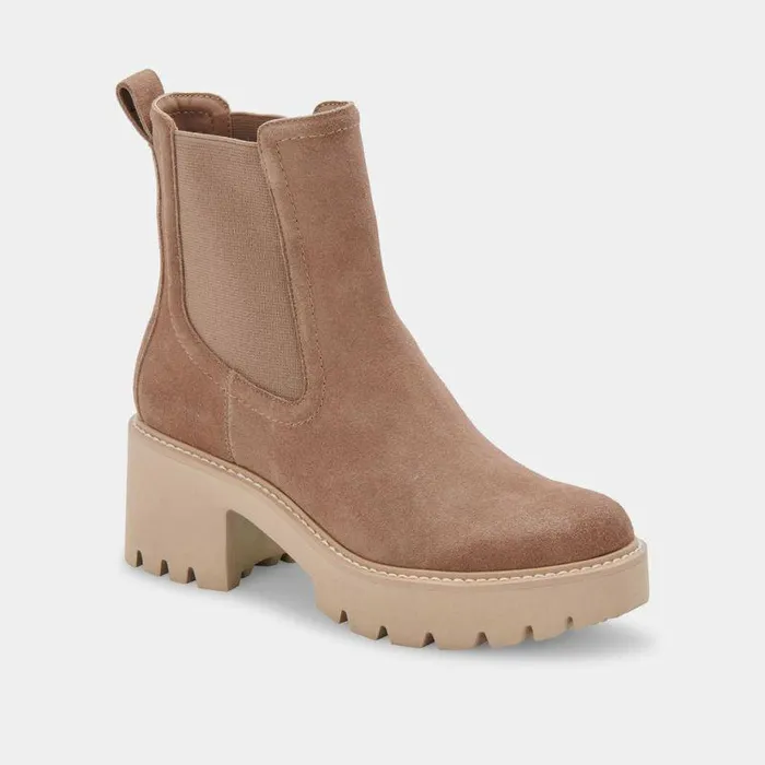 Boots and Booties Shop Dolce Vita Hawk H2o Booties Mushroom Suede Mushroom Suede H2o