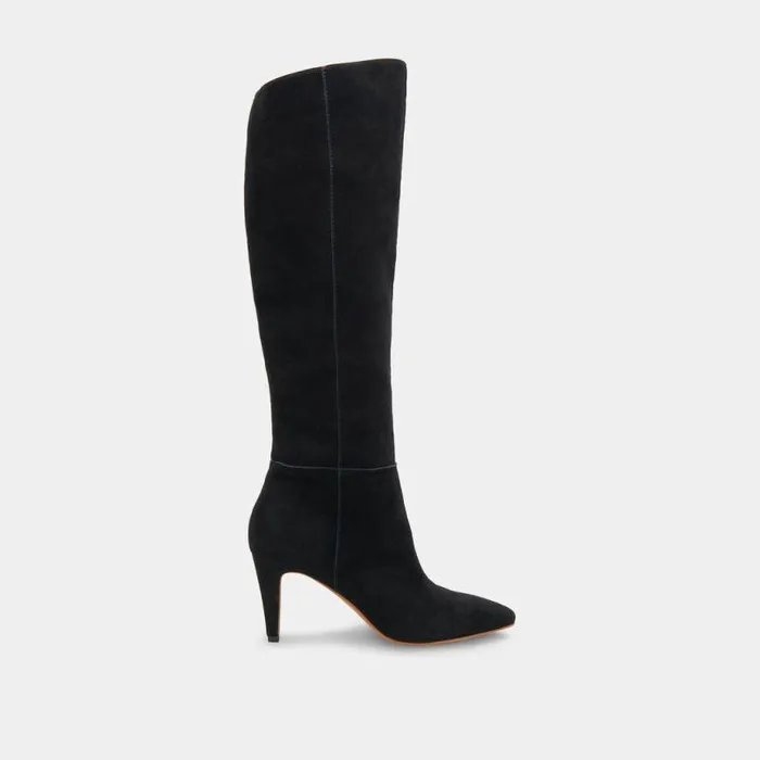 Boots and Booties Shop Dolce Vita Haze Boots Onyx Suede Onyx Suede