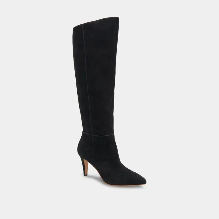 Boots and Booties Shop Dolce Vita Haze Boots Onyx Suede Onyx Suede