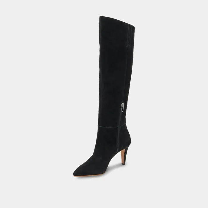 Boots and Booties Shop Dolce Vita Haze Boots Onyx Suede Onyx Suede