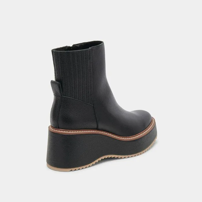 Boots and Booties Shop Dolce Vita Hilde Black Leather Boots Women039s Platform Black Leather Boots Black Leather