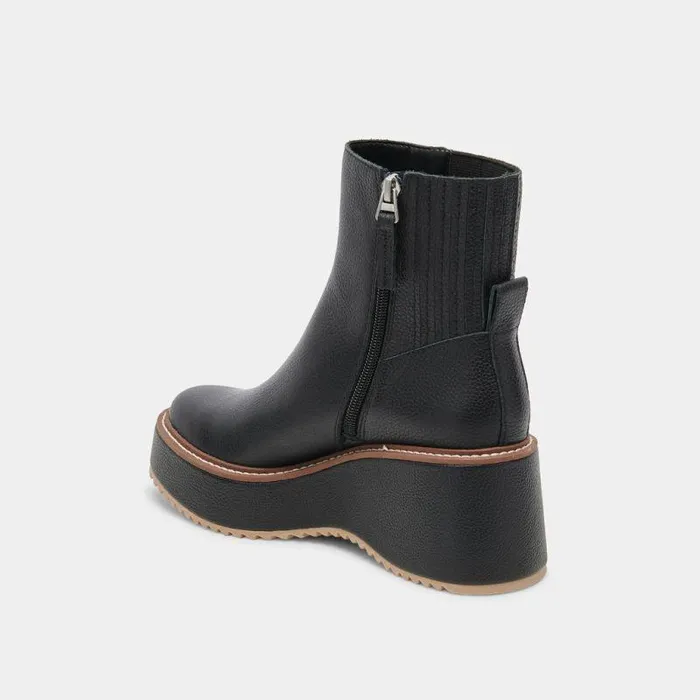 Boots and Booties Shop Dolce Vita Hilde Black Leather Boots Women039s Platform Black Leather Boots Black Leather