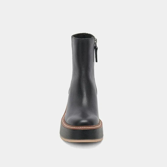Boots and Booties Shop Dolce Vita Hilde Black Leather Boots Women039s Platform Black Leather Boots Black Leather