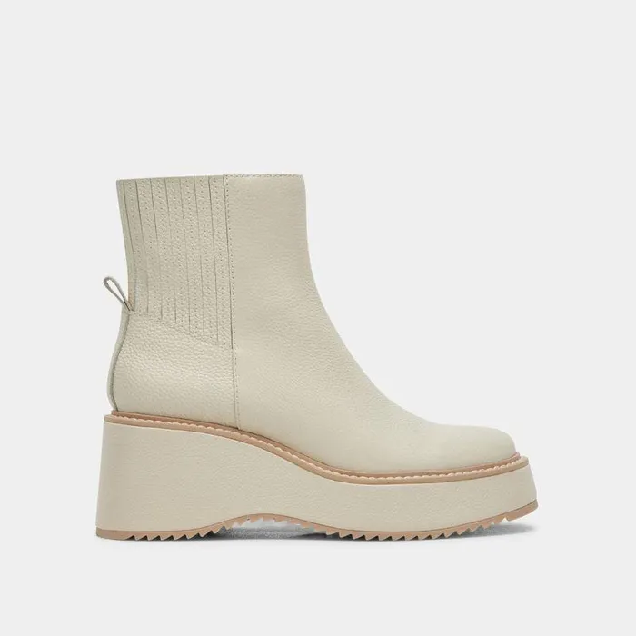 Boots and Booties Shop Dolce Vita Hilde Ivory Leather Boots Women039s Platform Ivory Leather Boots Ivory Leather
