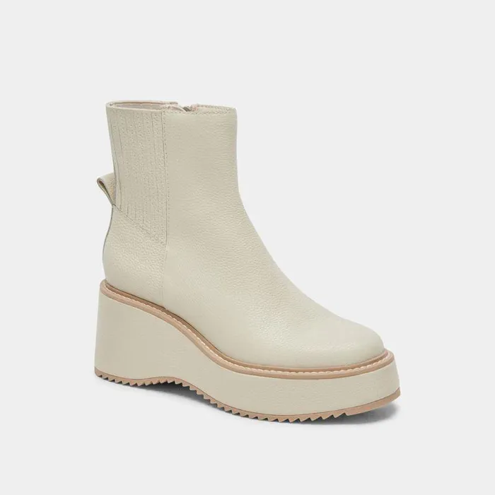 Boots and Booties Shop Dolce Vita Hilde Ivory Leather Boots Women039s Platform Ivory Leather Boots Ivory Leather