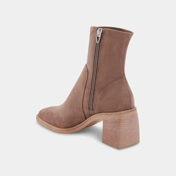 Boots and Booties Shop Dolce Vita Indiga Booties Truffle Stella Suede Truffle Stella Suede