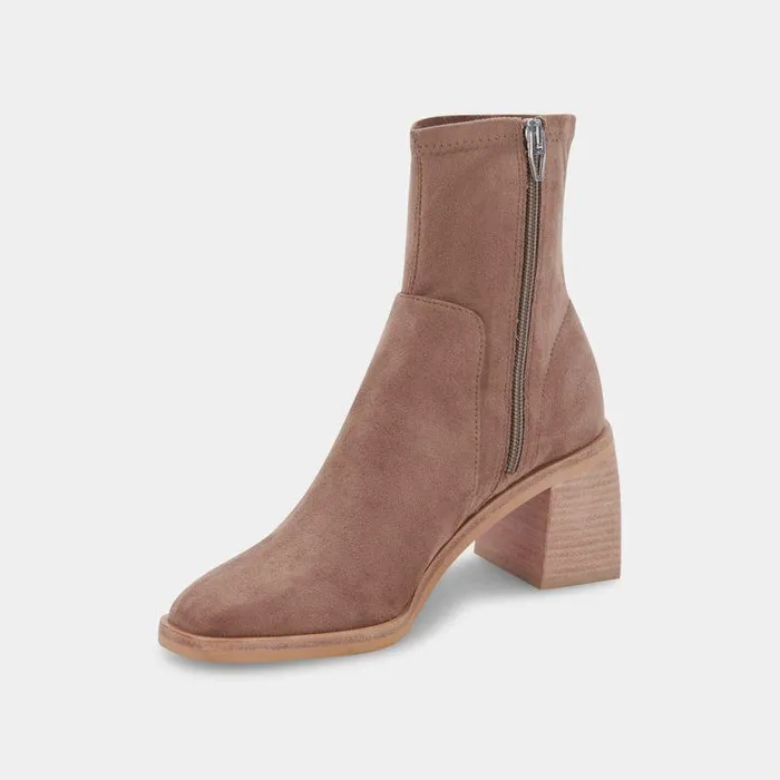 Boots and Booties Shop Dolce Vita Indiga Booties Truffle Stella Suede Truffle Stella Suede