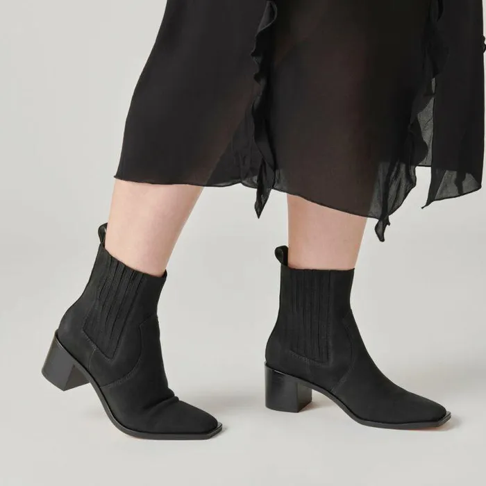 Boots and Booties Shop Dolce Vita Irnie Booties Black Nubuck Women039s Black Nubuck Booties Black Nubuck