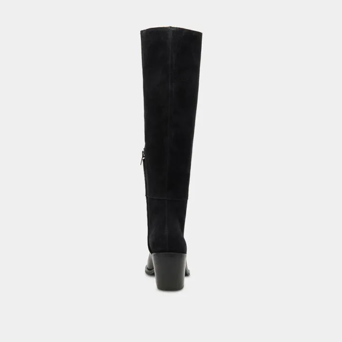 Boots and Booties Shop Dolce Vita Kristy Boots Black Leather Women039s Luxe Kneehigh Black Boots Black Leather