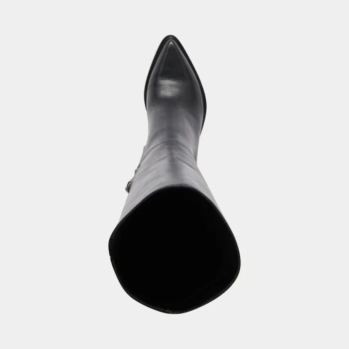 Boots and Booties Shop Dolce Vita Kristy Boots Black Leather Women039s Luxe Kneehigh Black Boots Black Leather