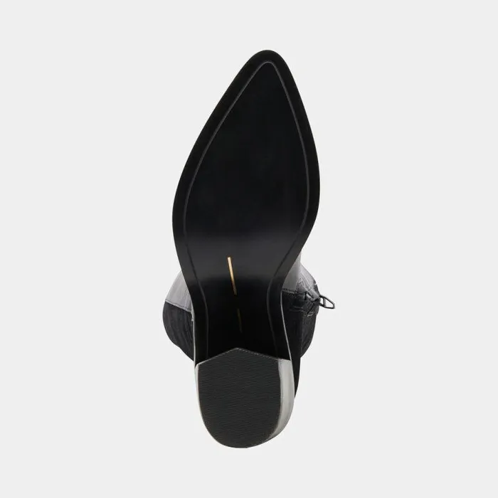 Boots and Booties Shop Dolce Vita Kristy Boots Black Leather Women039s Luxe Kneehigh Black Boots Black Leather