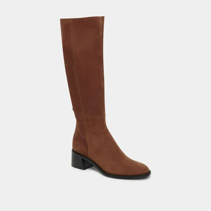 Boots and Booties Shop Dolce Vita Lizah Boots Brown Suede Brown Suede
