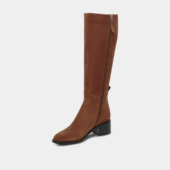 Boots and Booties Shop Dolce Vita Lizah Boots Brown Suede Brown Suede