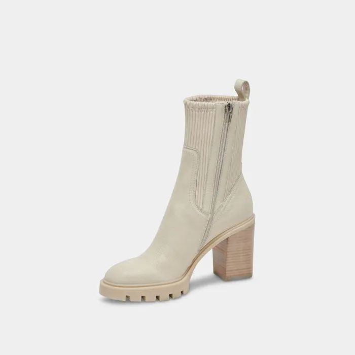 Boots and Booties Shop Dolce Vita Marni H2o Boots Ivory Leather Waterproof Ivory Leather Boots Ivory Leather