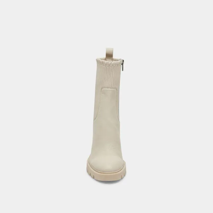 Boots and Booties Shop Dolce Vita Marni H2o Boots Ivory Leather Waterproof Ivory Leather Boots Ivory Leather