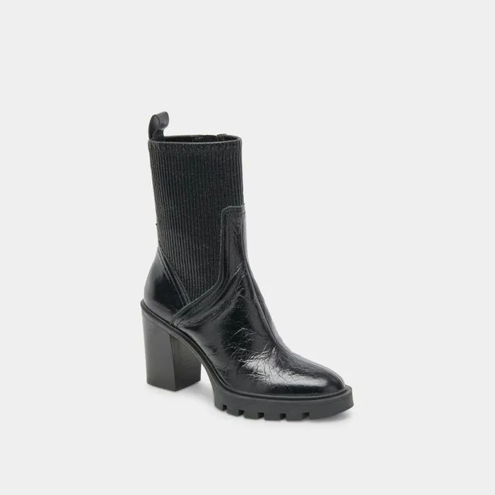 Boots and Booties Shop Dolce Vita Marni Midnight Crinkle Patent H2o Boots Women039s Waterproof Boots Midnight Crinkle Patent