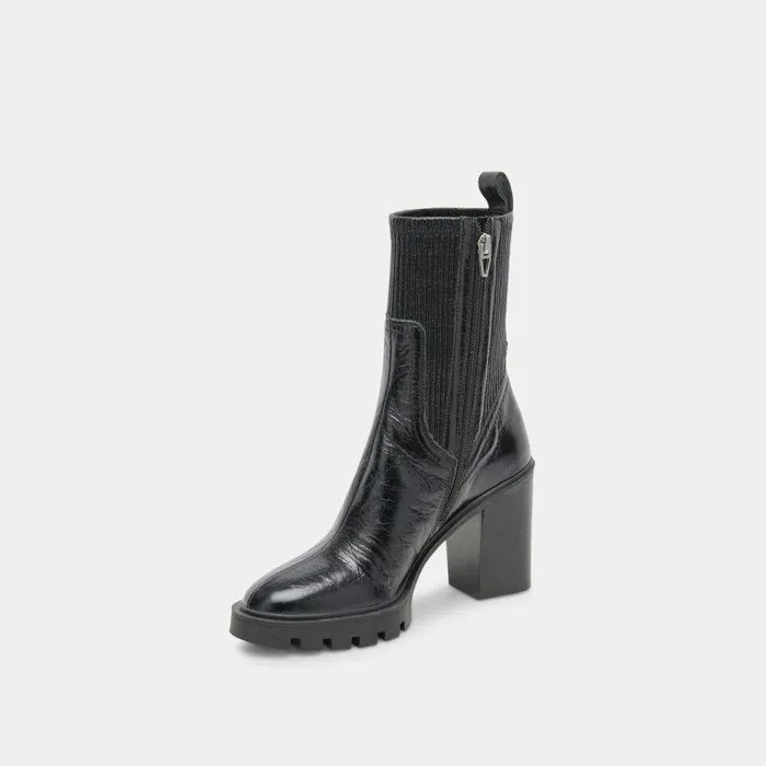 Boots and Booties Shop Dolce Vita Marni Midnight Crinkle Patent H2o Boots Women039s Waterproof Boots Midnight Crinkle Patent
