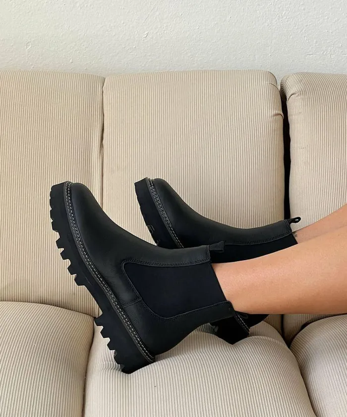 Boots and Booties Shop Dolce Vita Moana H2o Boots Black Leather Black Leather H2o