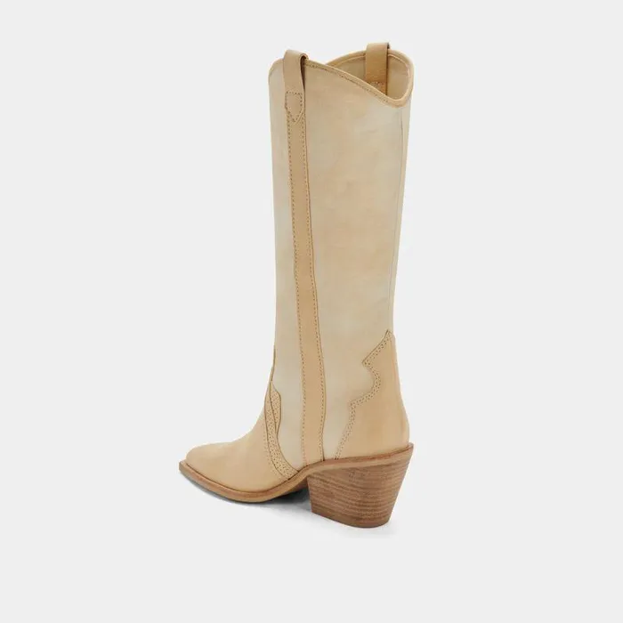 Boots and Booties Shop Dolce Vita Navene Booties Vanilla Nubuck Vanilla Nubuck Western Boots Vanilla Nubuck