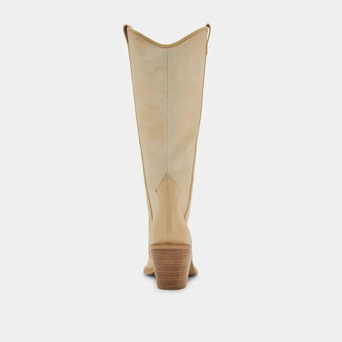 Boots and Booties Shop Dolce Vita Navene Booties Vanilla Nubuck Vanilla Nubuck Western Boots Vanilla Nubuck