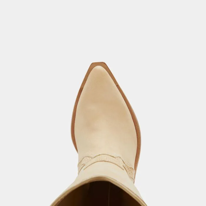 Boots and Booties Shop Dolce Vita Navene Booties Vanilla Nubuck Vanilla Nubuck Western Boots Vanilla Nubuck