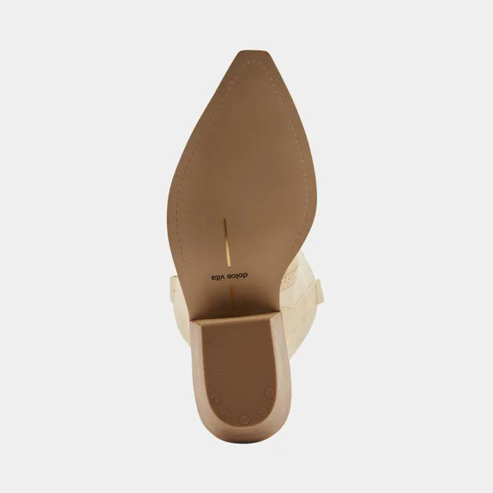 Boots and Booties Shop Dolce Vita Navene Booties Vanilla Nubuck Vanilla Nubuck Western Boots Vanilla Nubuck