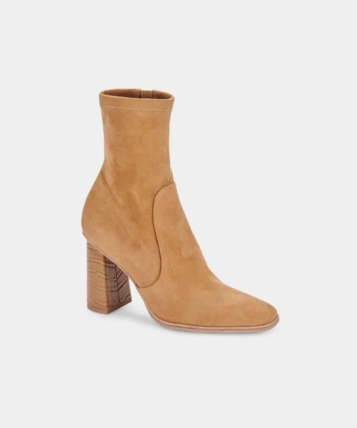 Boots and Booties Shop Dolce Vita Petya Booties Cashew Stella Suede Cashew Stella Suede
