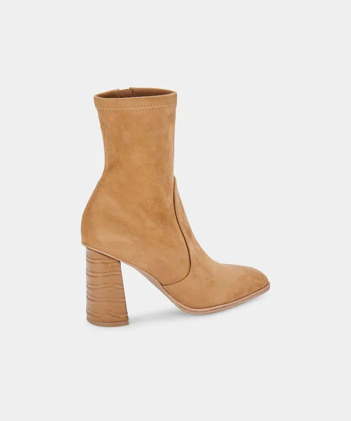 Boots and Booties Shop Dolce Vita Petya Booties Cashew Stella Suede Cashew Stella Suede