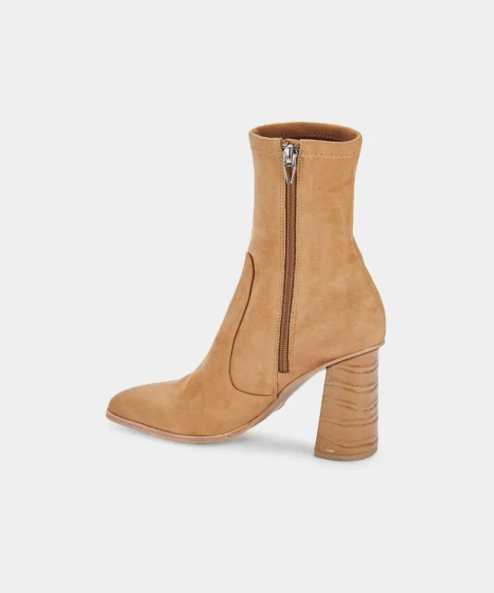 Boots and Booties Shop Dolce Vita Petya Booties Cashew Stella Suede Cashew Stella Suede