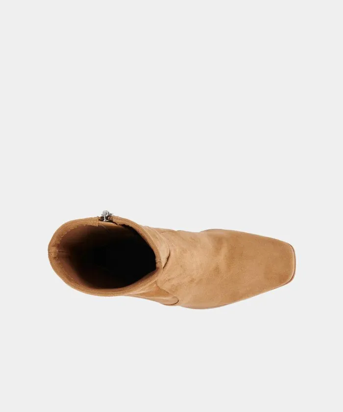Boots and Booties Shop Dolce Vita Petya Booties Cashew Stella Suede Cashew Stella Suede