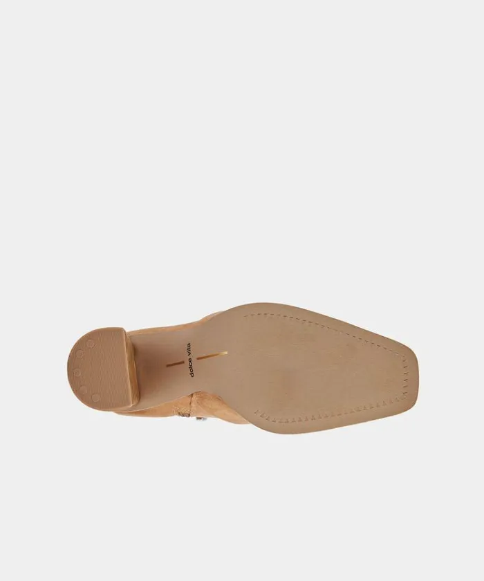 Boots and Booties Shop Dolce Vita Petya Booties Cashew Stella Suede Cashew Stella Suede