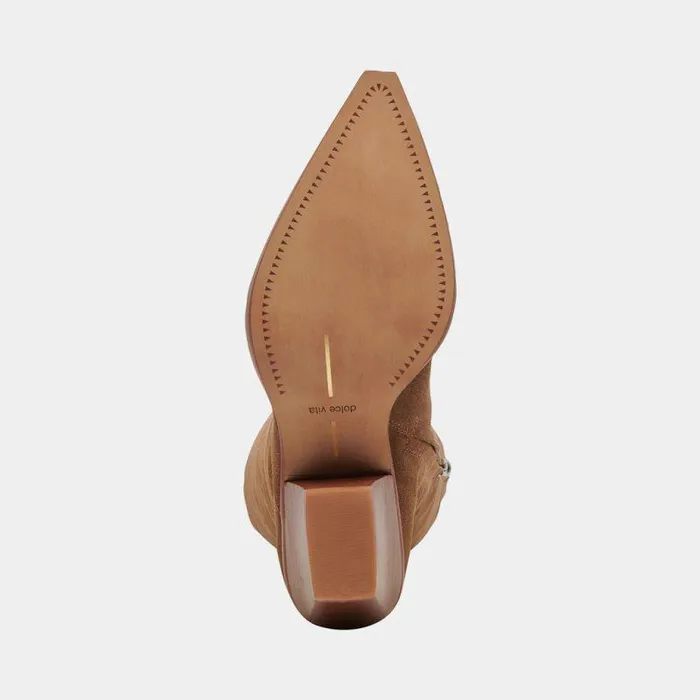 Boots and Booties Shop Dolce Vita Raj Boots In Brown Suede Women039s Brown Suede Kneehigh Boots Brown Suede