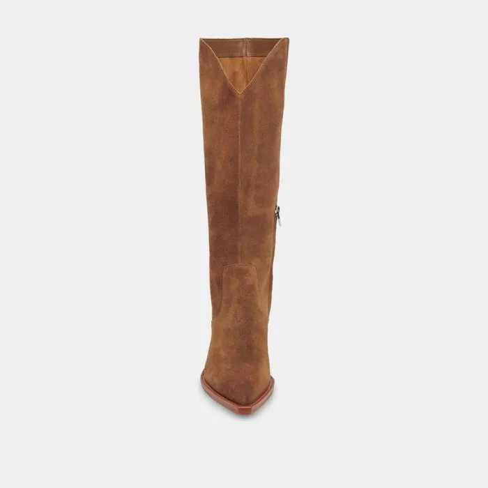 Boots and Booties Shop Dolce Vita Raj Boots In Brown Suede Women039s Brown Suede Kneehigh Boots Brown Suede