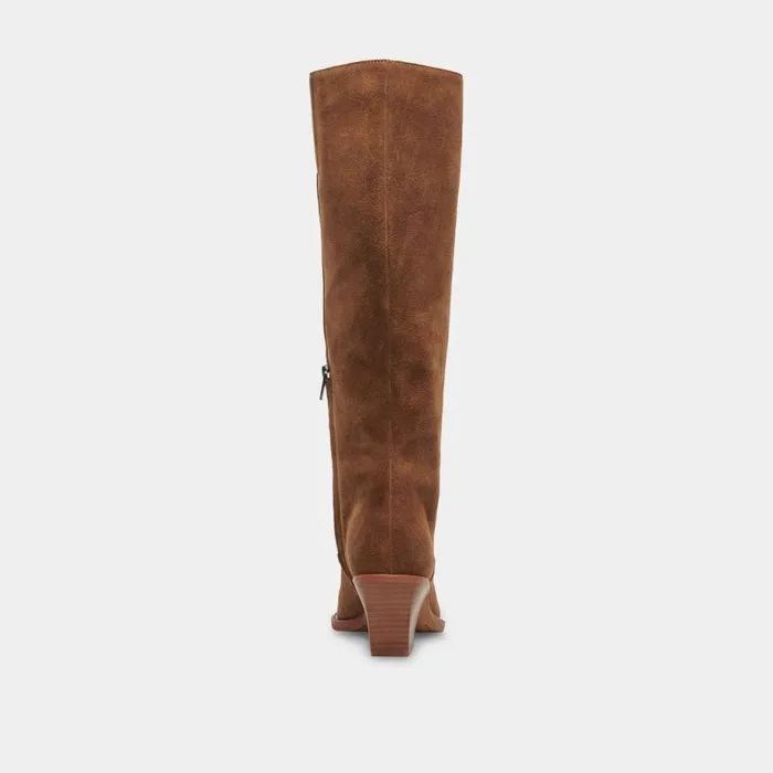 Boots and Booties Shop Dolce Vita Raj Boots In Brown Suede Women039s Brown Suede Kneehigh Boots Brown Suede