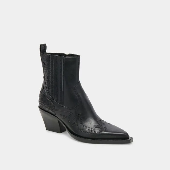 Boots and Booties Shop Dolce Vita Ramson Booties Black Leather Black Leather
