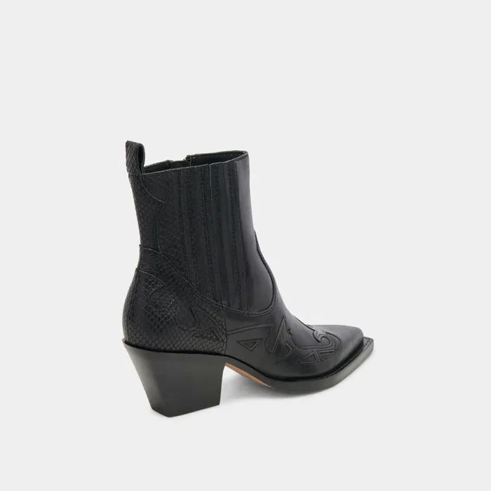 Boots and Booties Shop Dolce Vita Ramson Booties Black Leather Black Leather