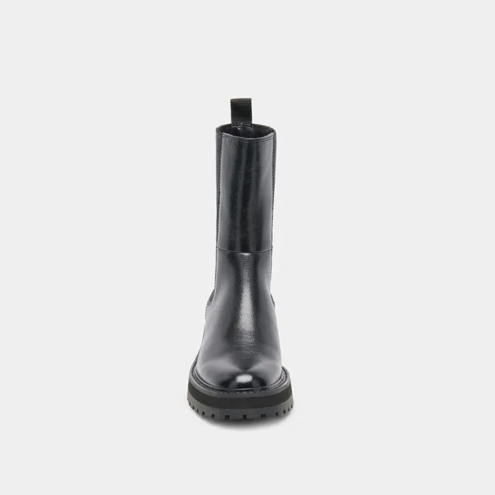 Boots and Booties Shop Dolce Vita Rich H2o Boots Black Multi Crinkle Patent Black Waterproof Boots Black Multi Crinkle Patent