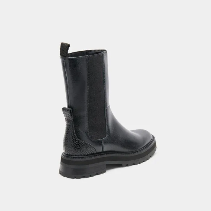 Boots and Booties Shop Dolce Vita Rich H2o Boots Black Multi Crinkle Patent Black Waterproof Boots Black Multi Crinkle Patent
